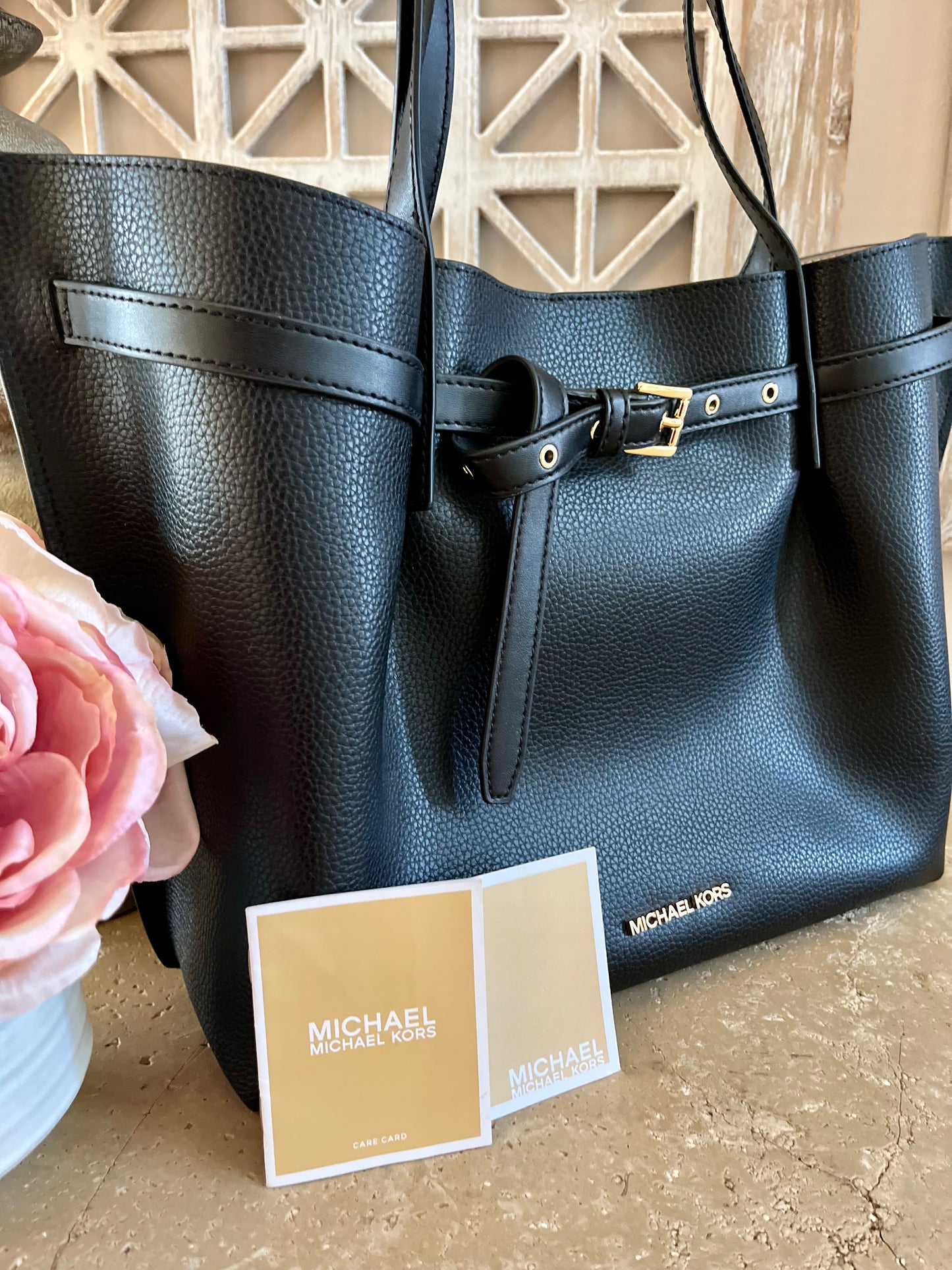 NEW Michael Kors Large Black Tote