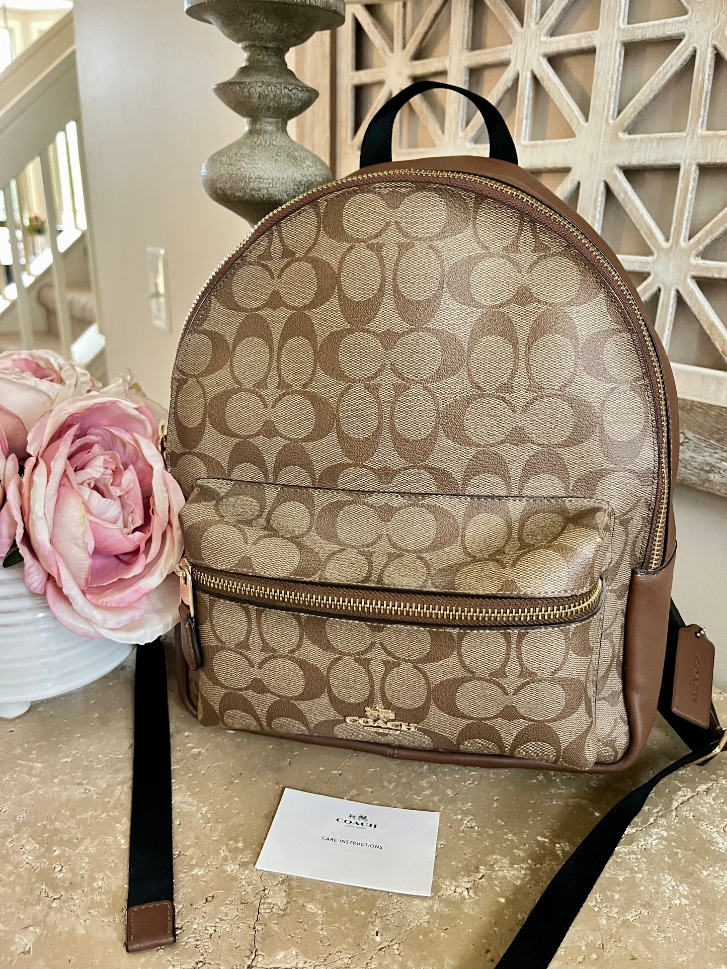 Coach Signature Med Backpack