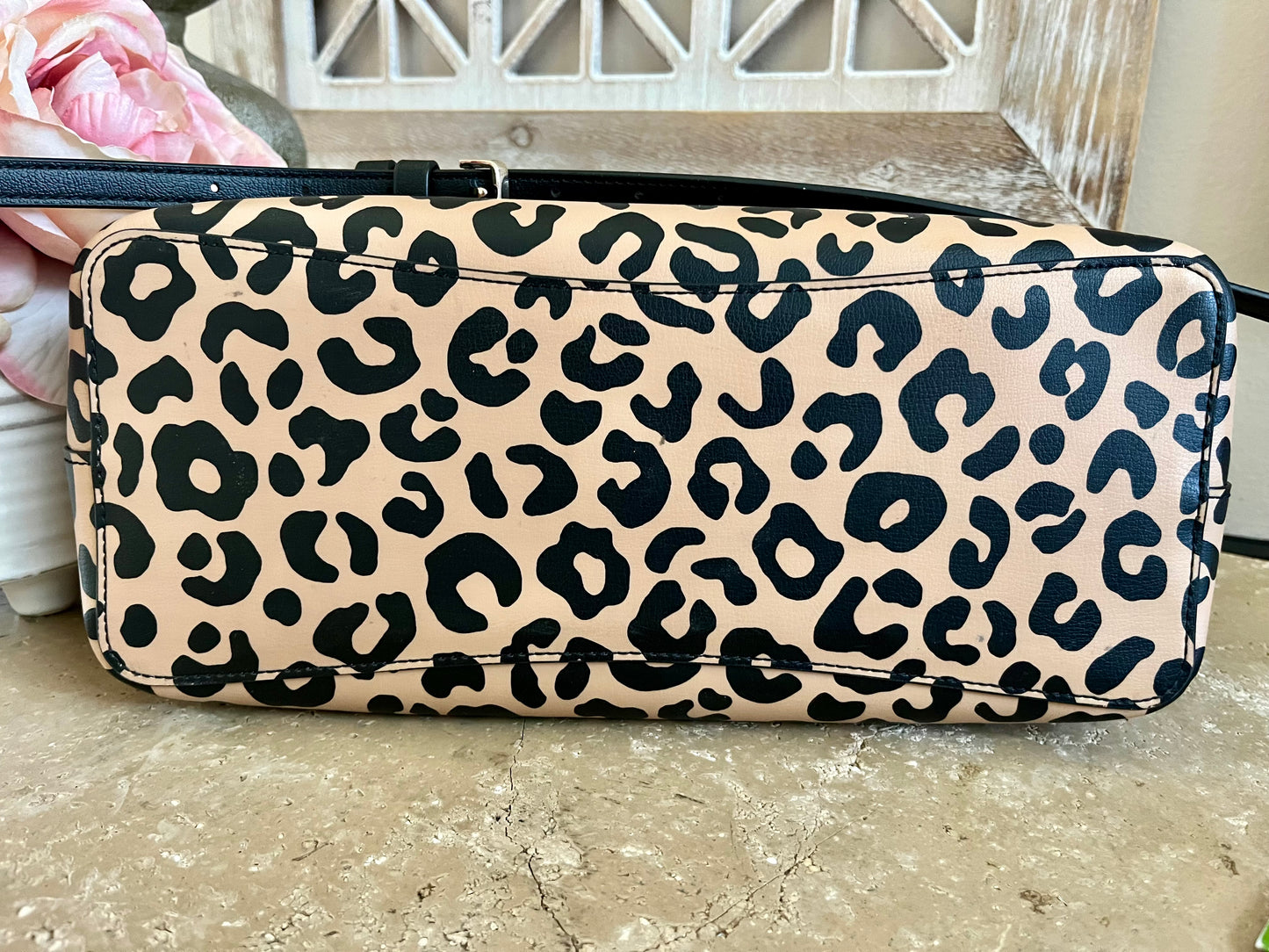 Kate Spade Cheetah Print Medium Satchel Crossbody