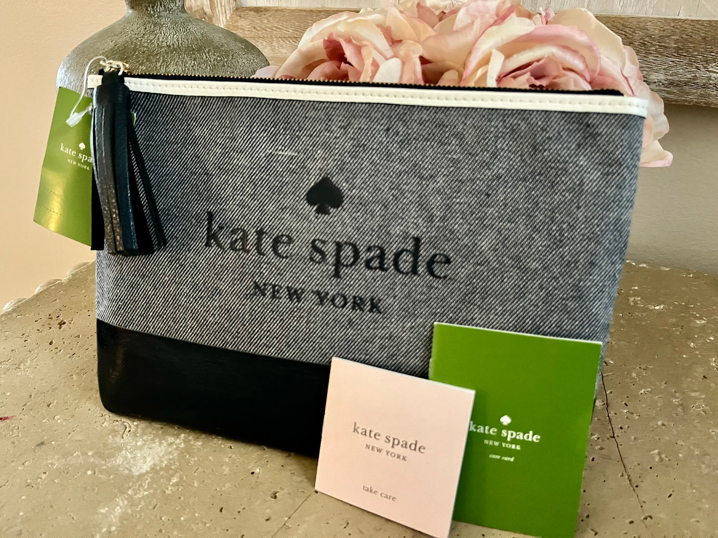 Kate Spade Logo Wristlet NEW