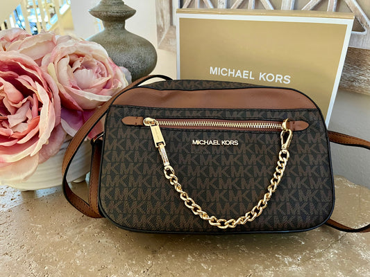 NEW Michael Kors Chain Logo Crossbody