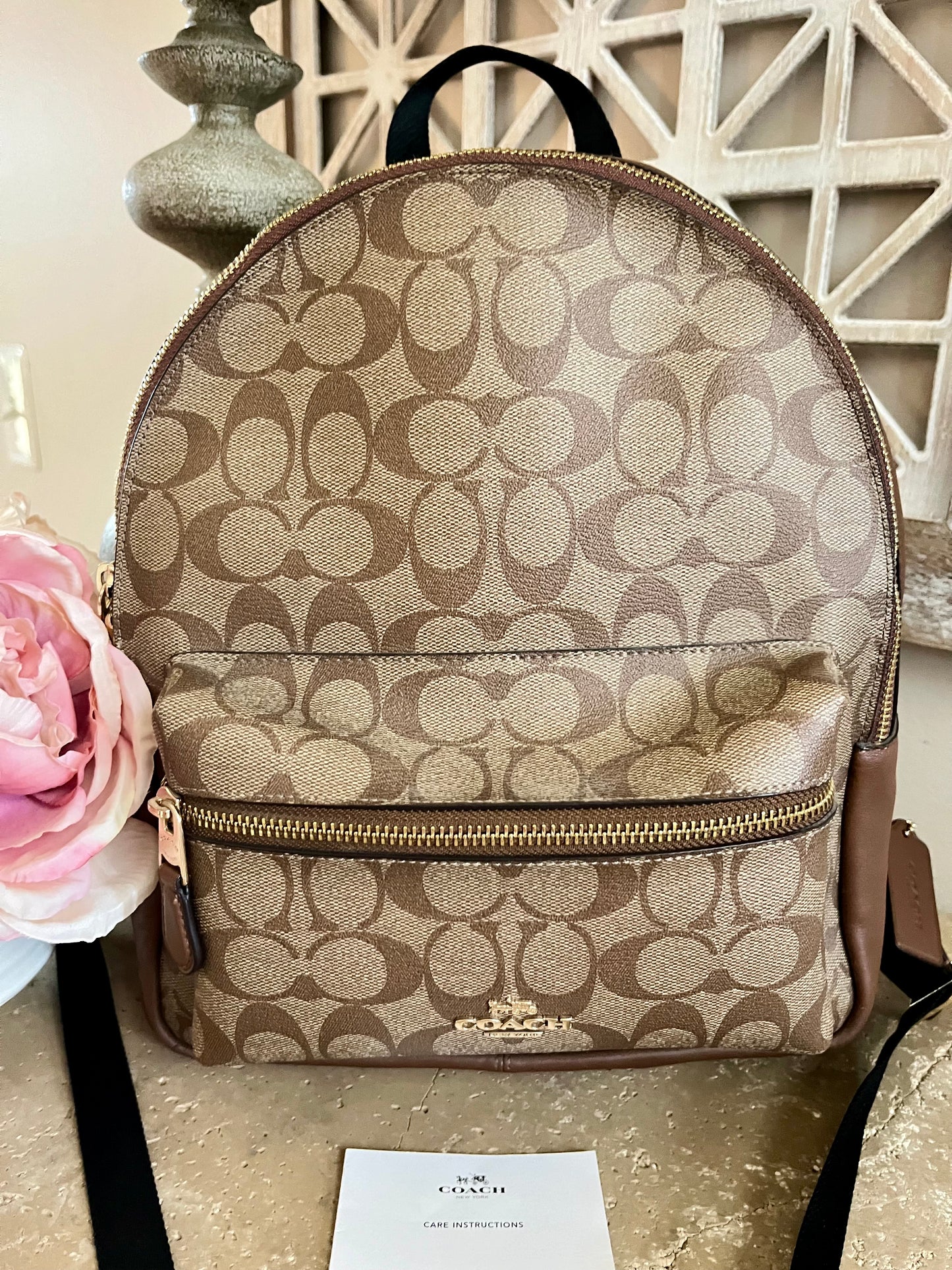 Coach Signature Med Backpack