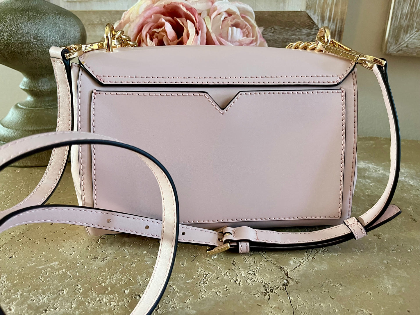 Michael Kors Small Pink Chain Crossbody