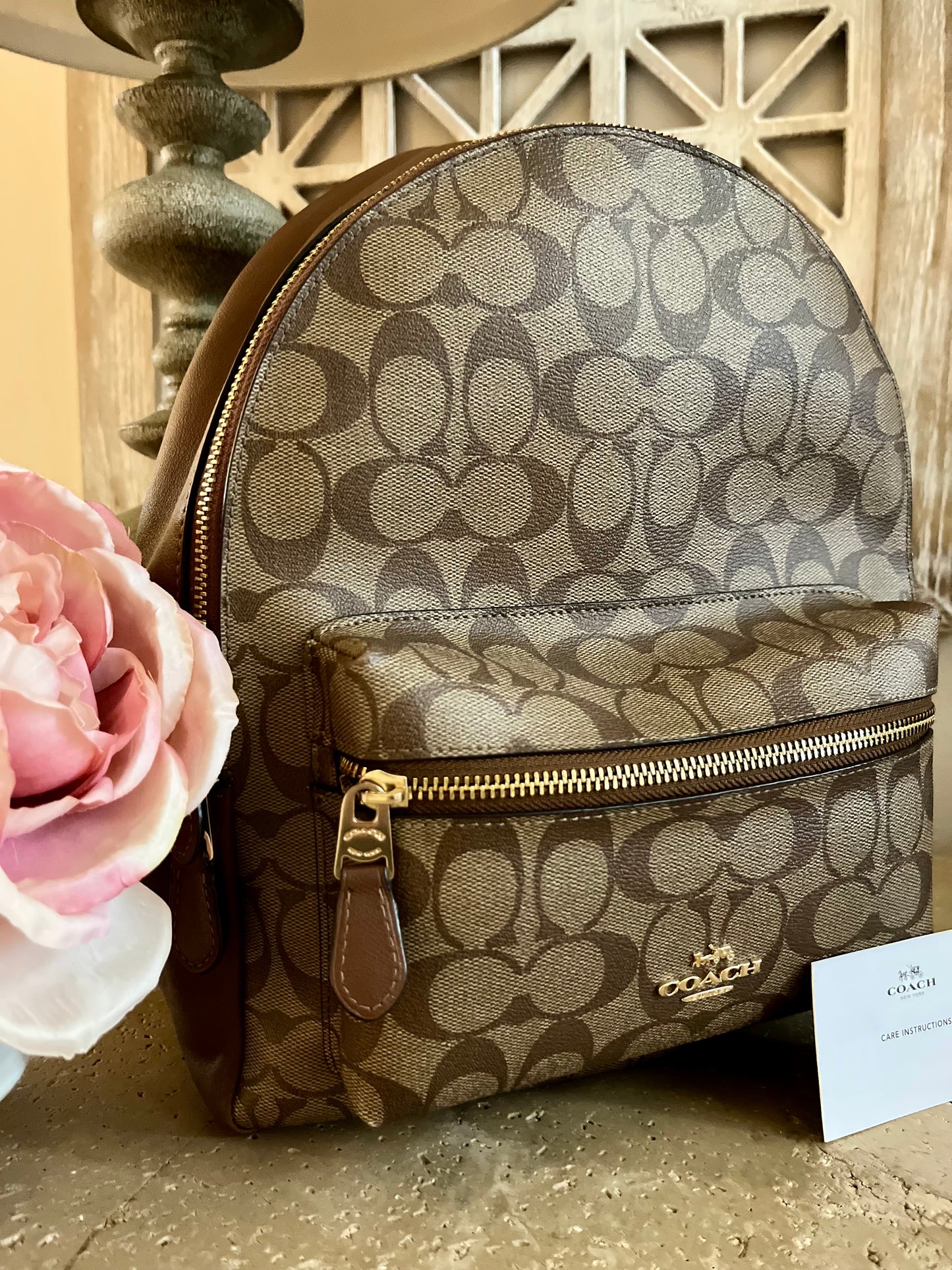 Coach Signature Med Backpack