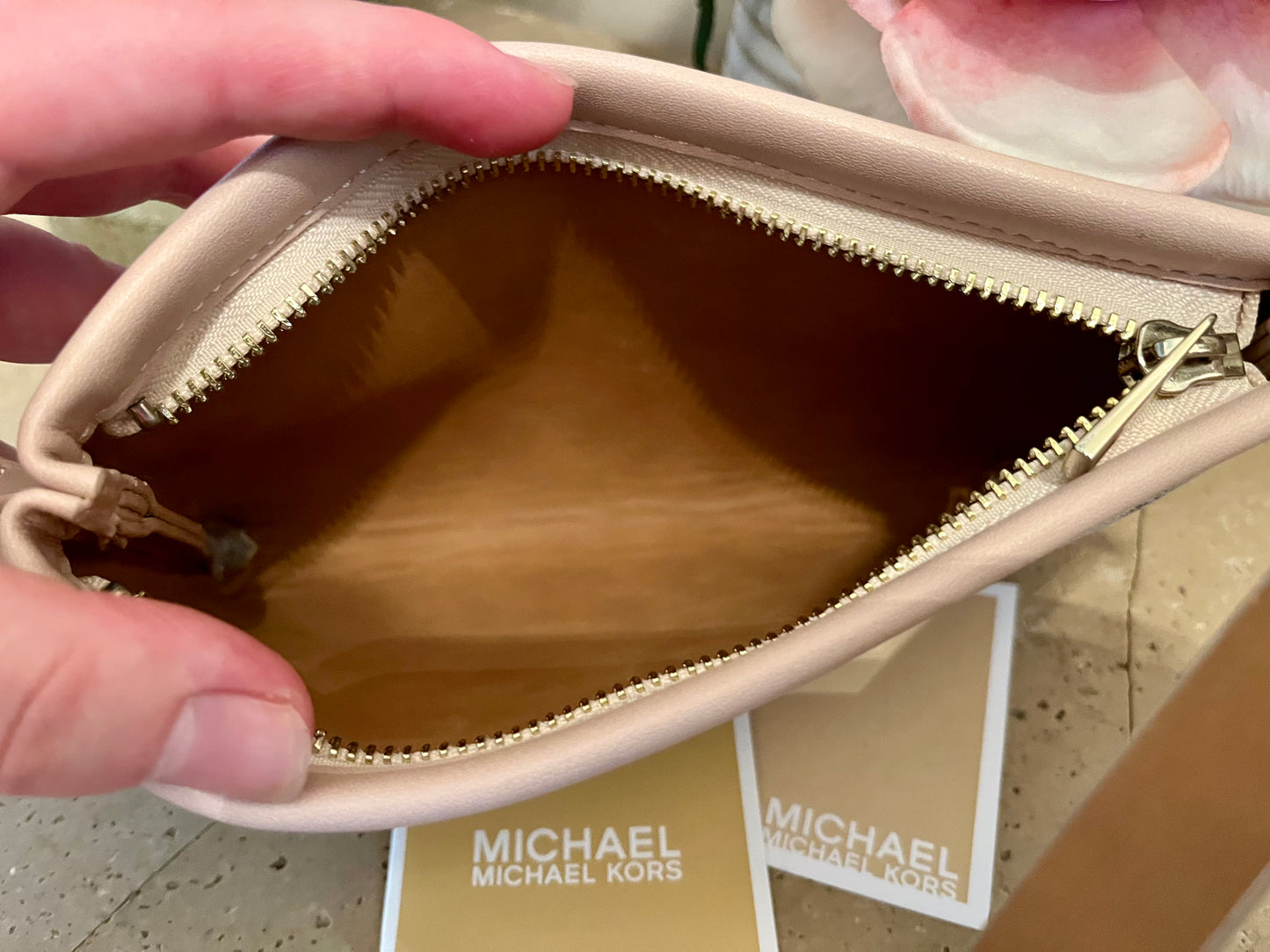 Michael Kors Vanilla Pink Belt Bag