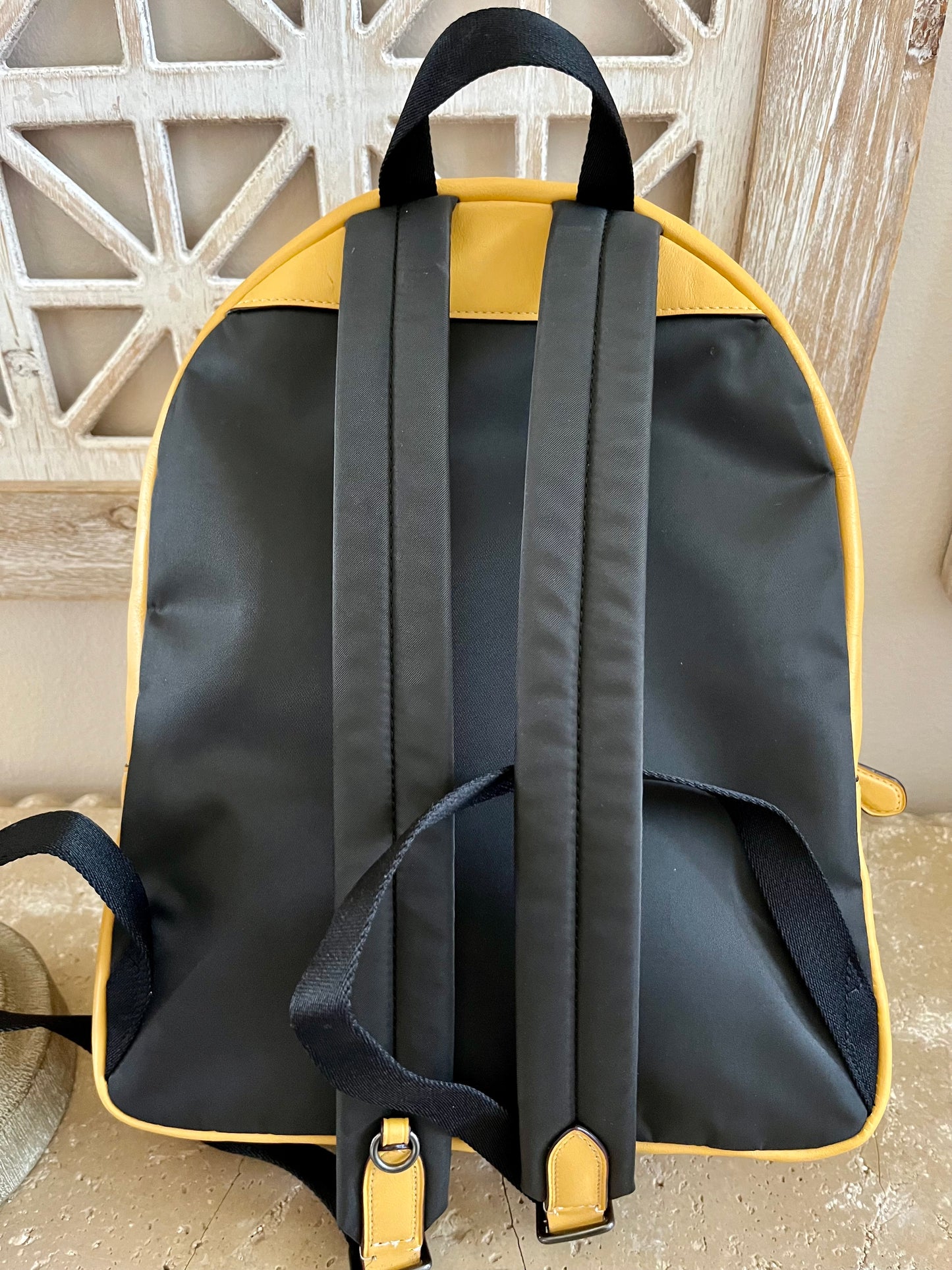 Coach Signature Yellow Medium Backpack