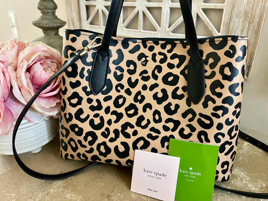 Kate Spade Cheetah Print Medium Satchel Crossbody