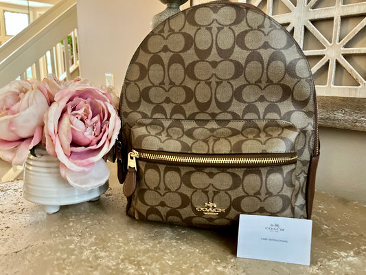 Coach Signature Med Backpack