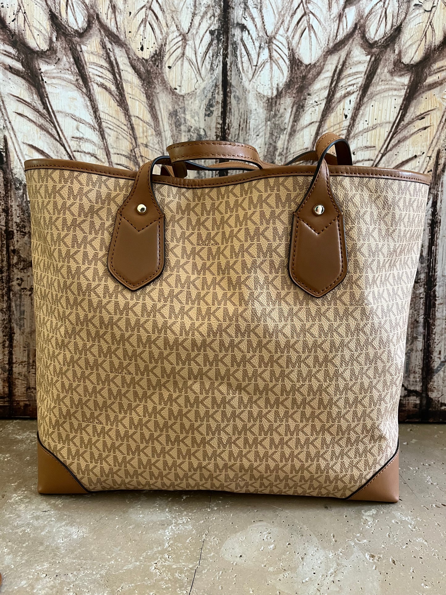 Michael Kors Large Logo Eva Tote with Matching Wristlet