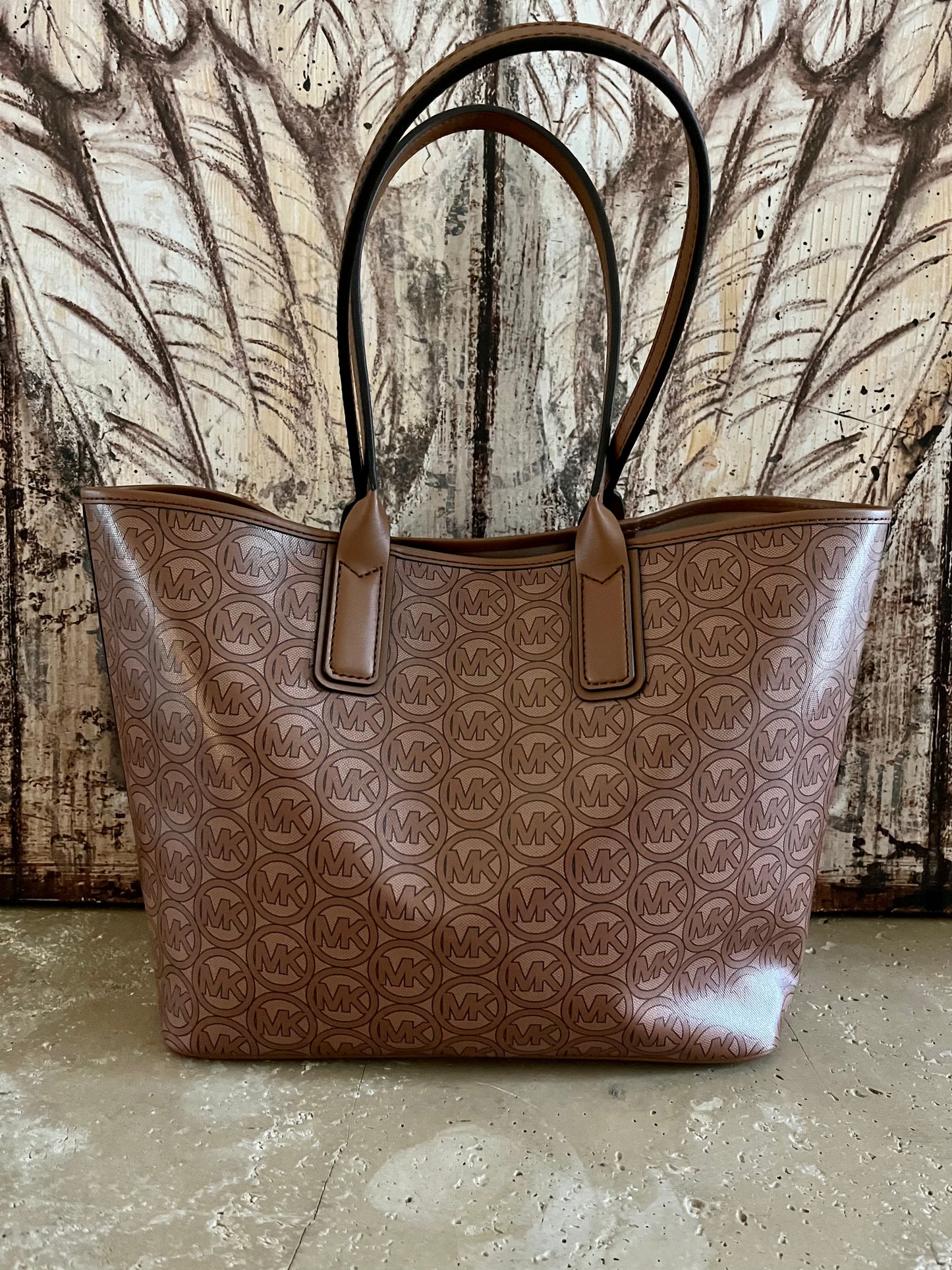 Michael Kors Beige Logo Med Tote