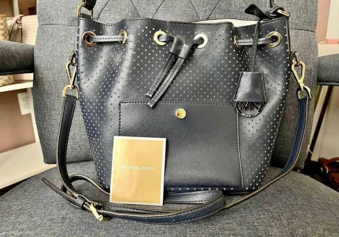 Michael Kors Medium Navy Hobo Shoulder Crossbody