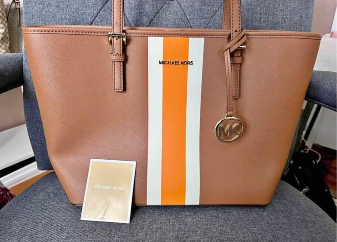 Michael Kors Medium Varsity Stripe Tote