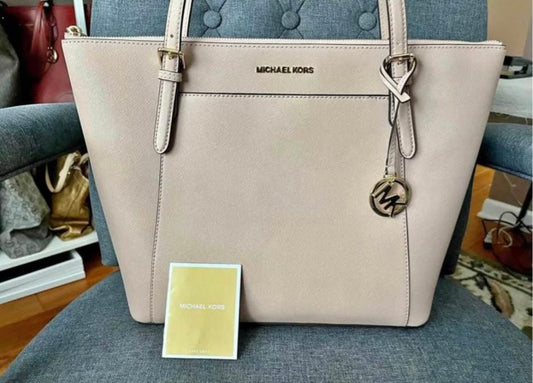 Michael Kors Large Blush Pink Zip Tote