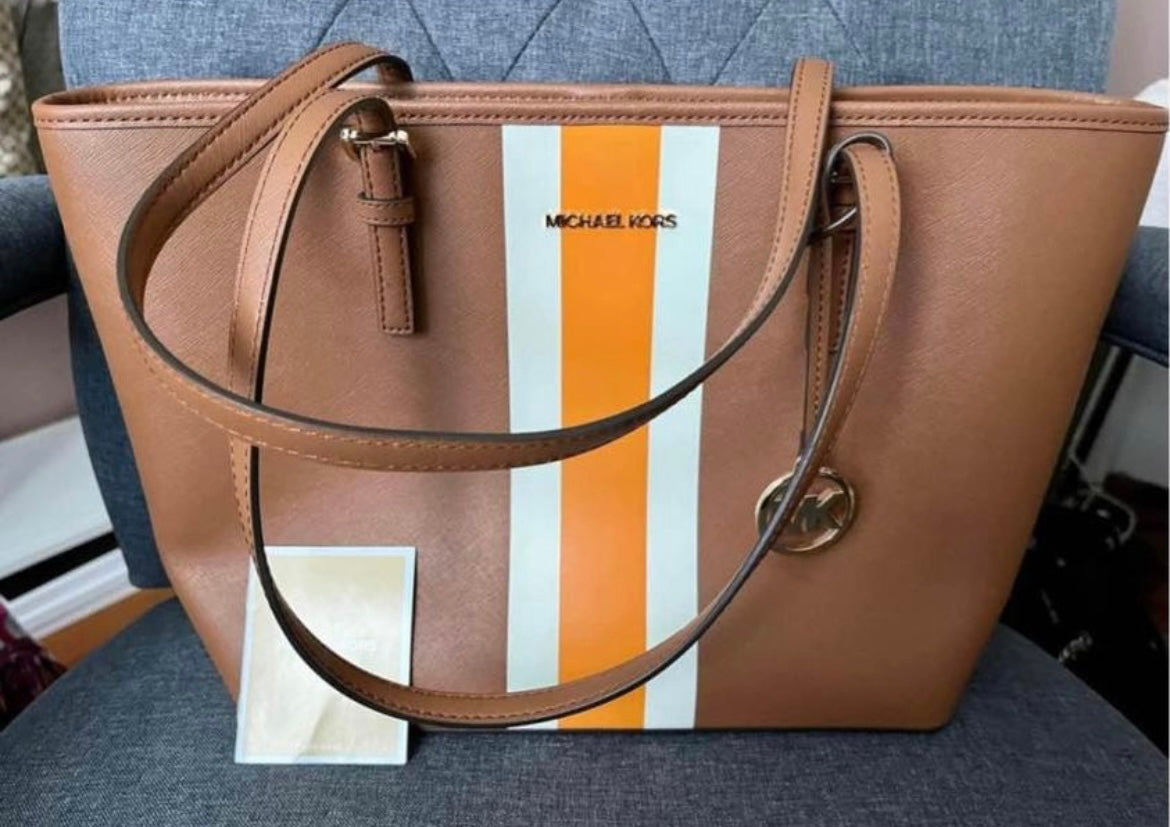 Michael Kors Medium Varsity Stripe Tote